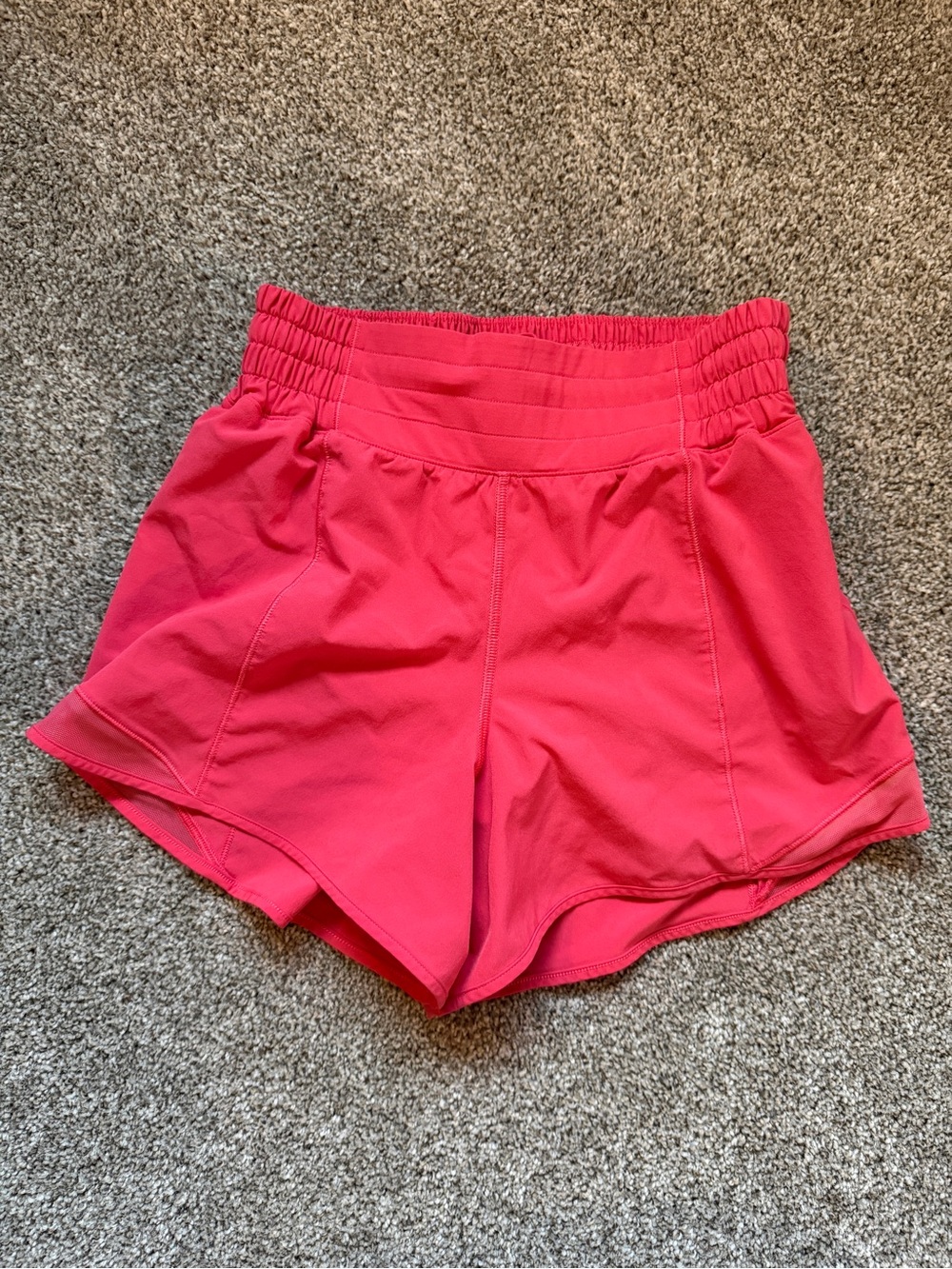 Lululemon High Rise Hotty Hot Athletic Shorts in Hot Pink